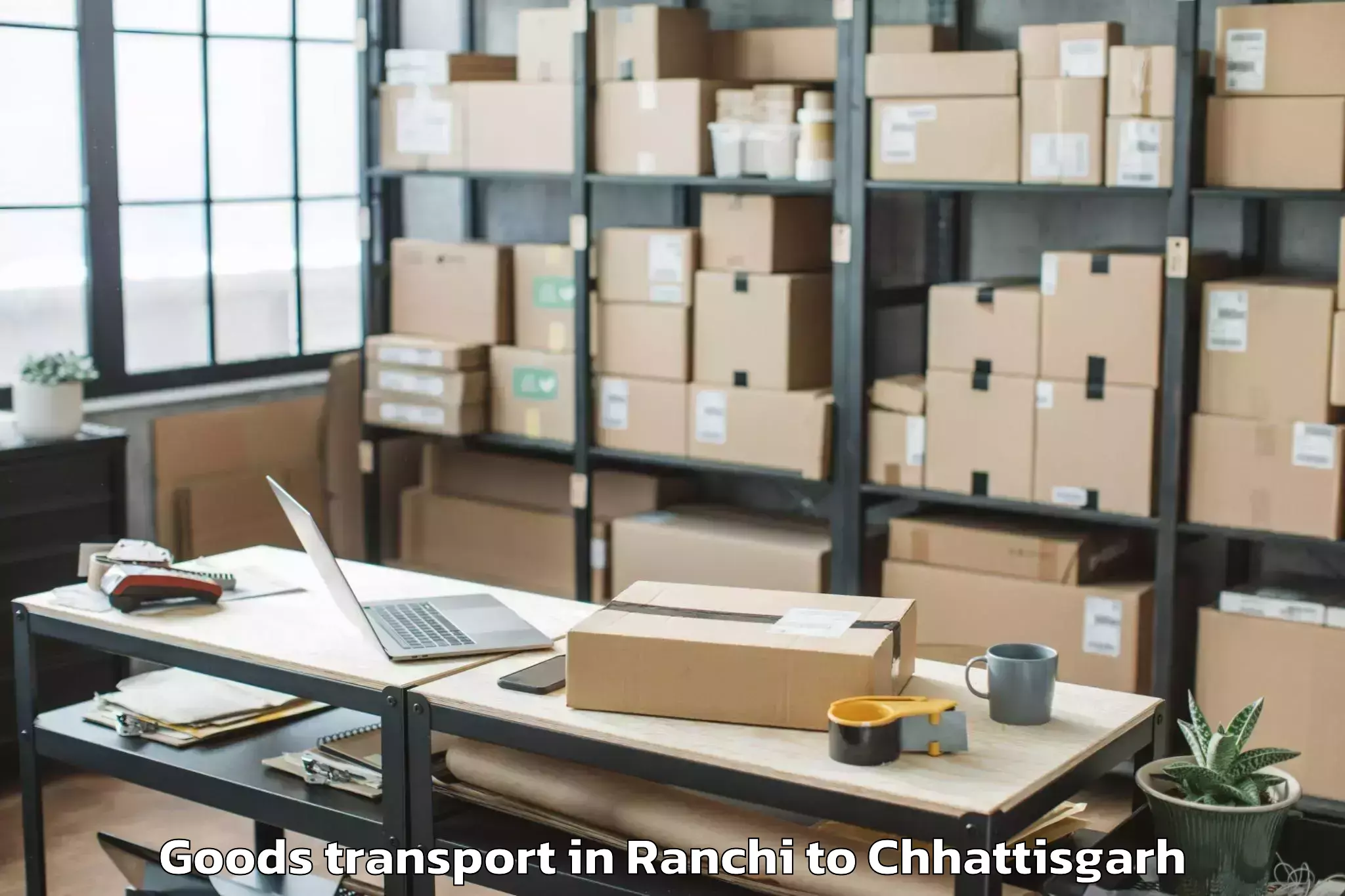 Efficient Ranchi to Indira Gandhi Krishi Vishwavid Goods Transport